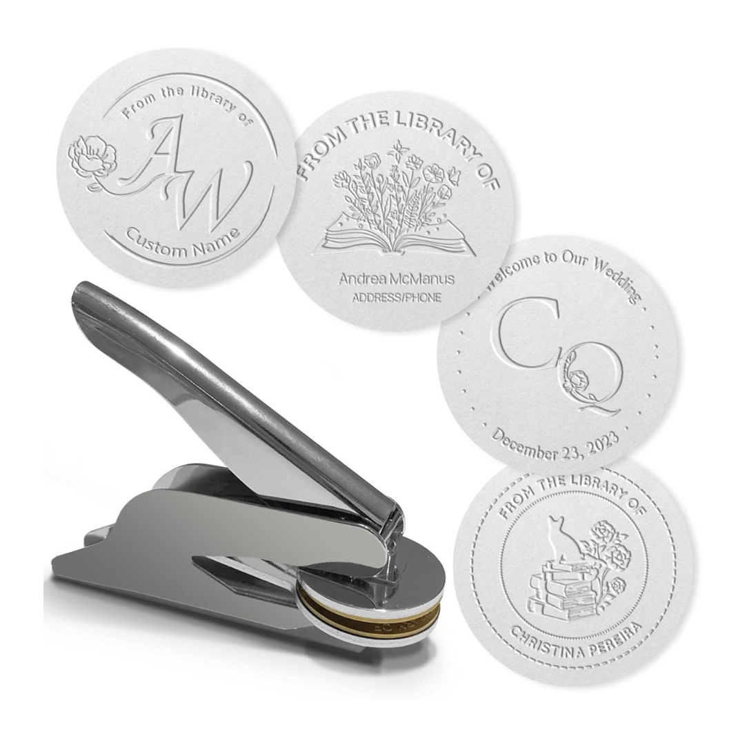 ImpressMark™ – Personalized Brass Book Embosser