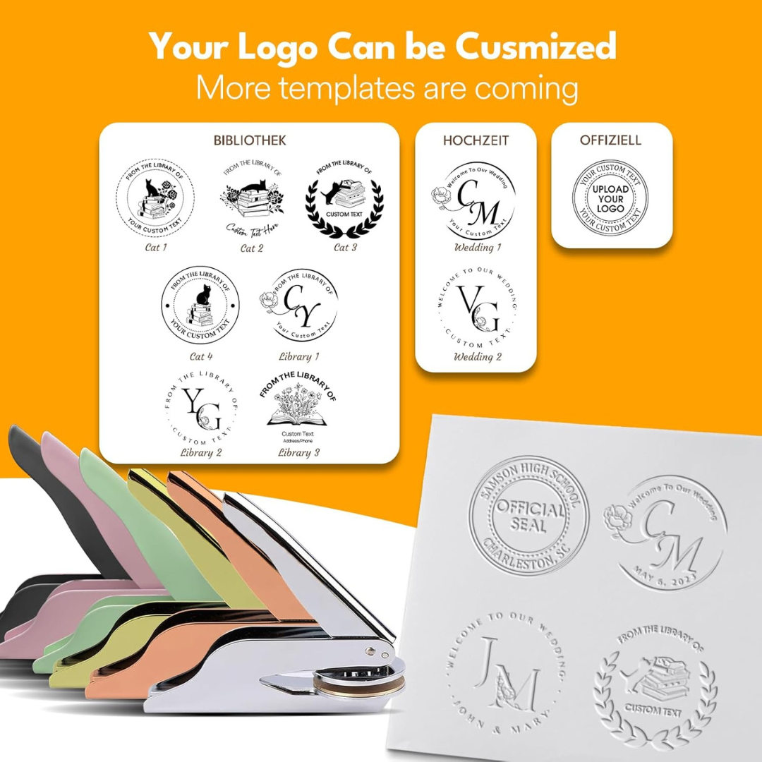 ImpressMark™ – Personalized Brass Book Embosser