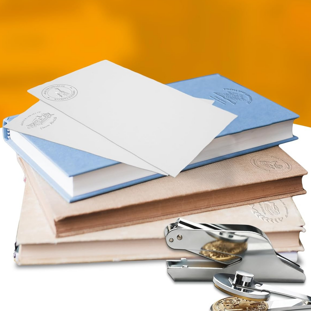 ImpressMark™ – Personalized Brass Book Embosser
